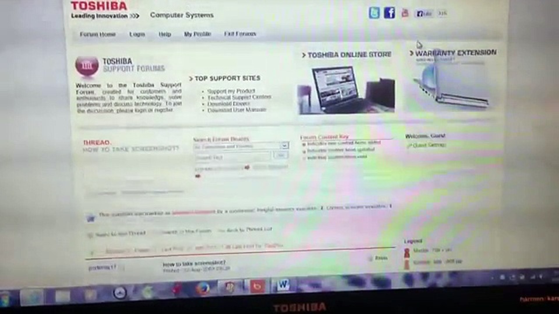 ⁣How to take a screenshot on my Toshiba laptop