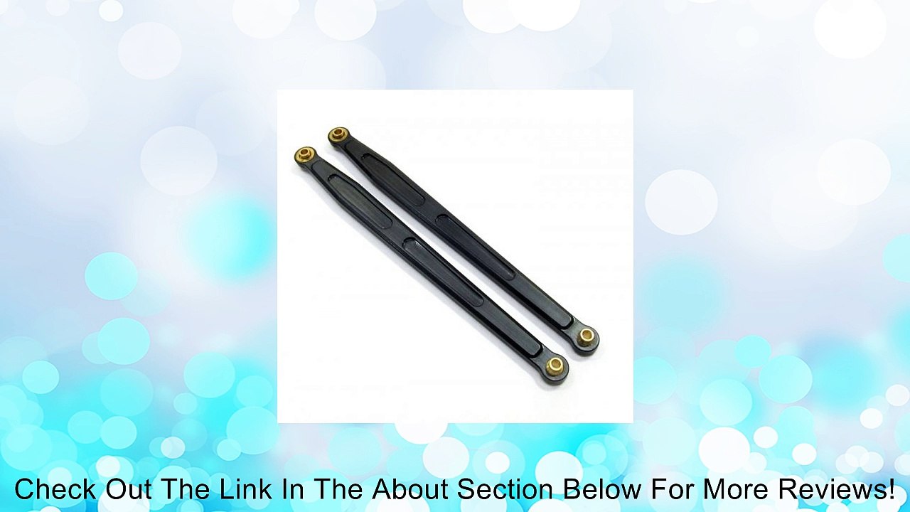 TopCad #22474gu Aluminum Rear Lower Chassis Linkage 130mm (2) For Honcho Gun Metal for Axial SCX10