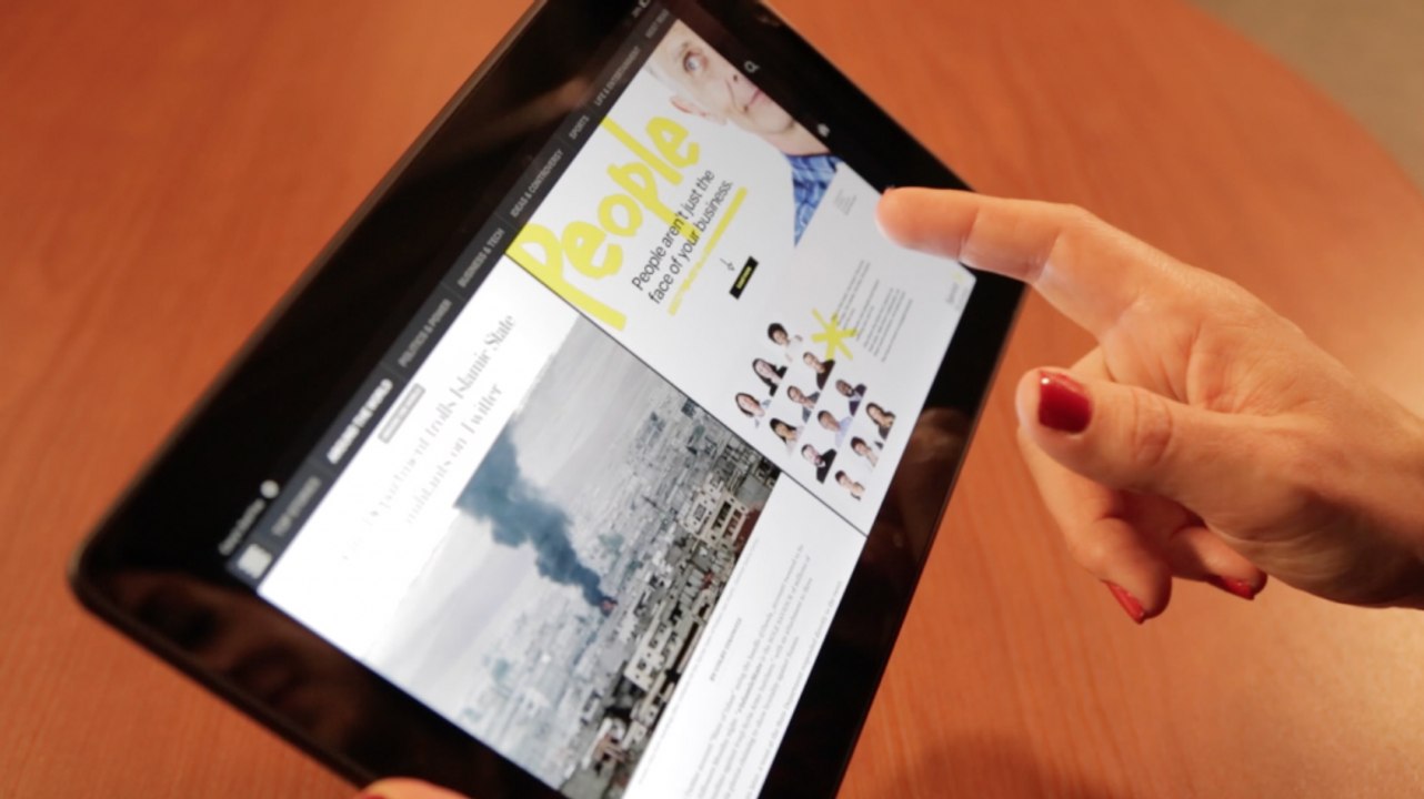 A demo of the new Washington Post app for Kindle Fire