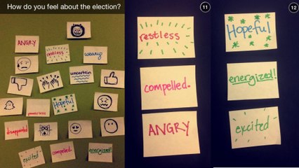 How you feel about the 2014 elections, on Snapchat