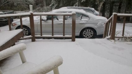 November snow blankets Maine