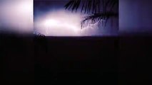 Lightning illuminates Australia's sky