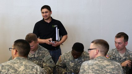 Bearing the wounds of war, a veteran gives back