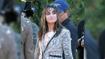 Lea Michele Gets Egged on Set of Glee