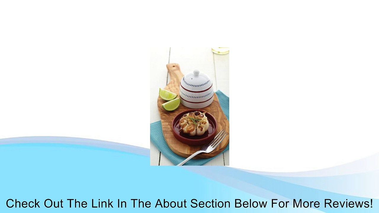 Kitchen Craft WFMDGARLIC 11 x 10 cm World of Flavours Mediterranean Ceramic Garlic Roaster