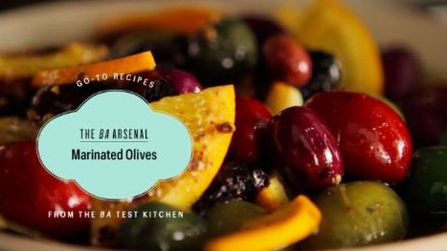 Recipes from the BA Test Kitchen - Homemade Marinated Olives