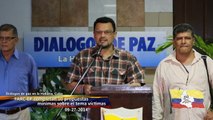 2014,   Septiembre  27,   Sergio Marín.  FARC-EP completan 10 propuestas mínimas sobre el punto Víctimas