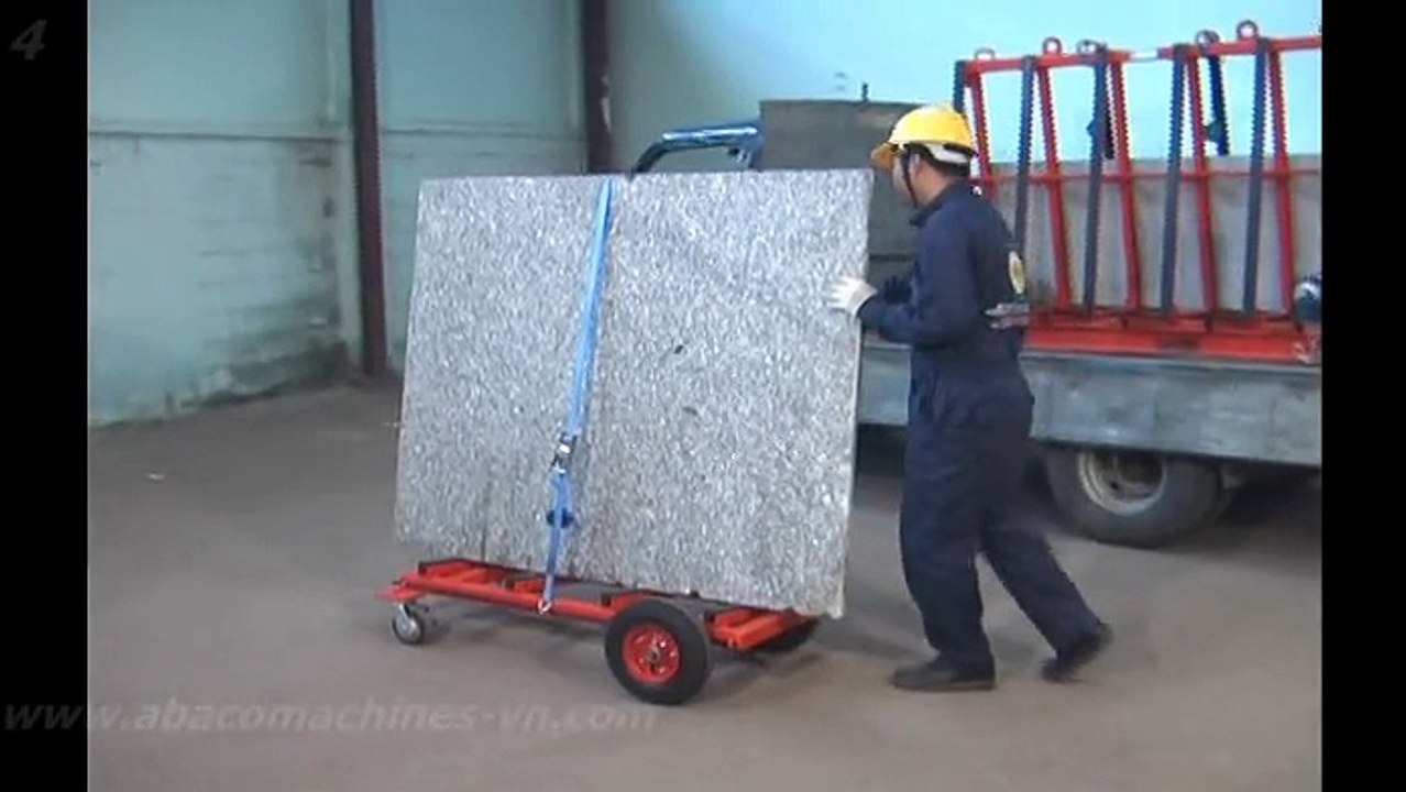 4 WHEEL SLAB DOLLY Abaco equipment tool stone granite marble material handling