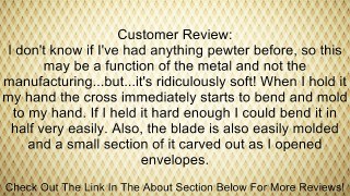 Pewter Cross Jeweled Letter Opener Review