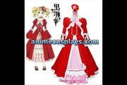 Buy Black Butler Elizabeth Red Lolita Dress Cosplay Costume from animecosplays