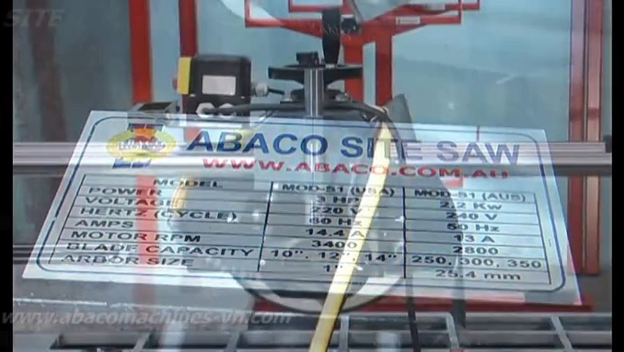 SITE SAW Abaco cutting machine, saw machine for stone granite marble