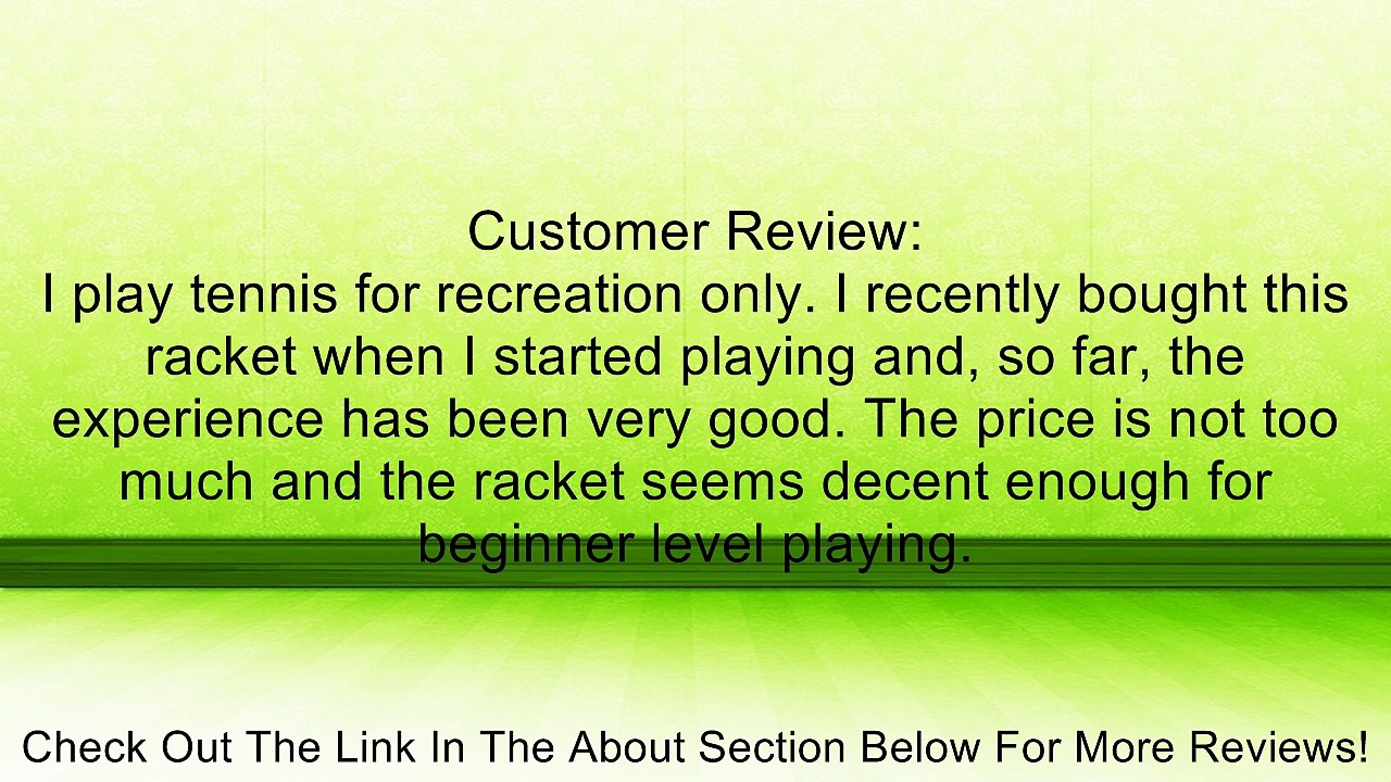 Wilson Tour Slam Adult Strung Tennis Racket Review