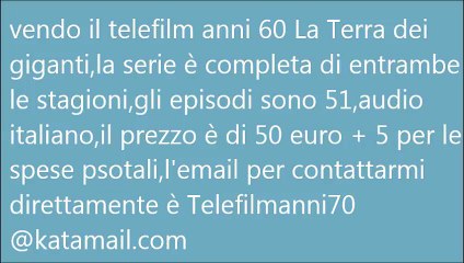 La Terra dei giganti - TUTTE le puntate in DVD