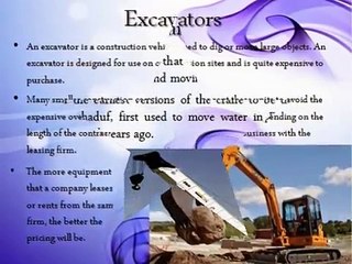 Earth Movers - That Dig in Dirt,  Helps to Build road and Many More…