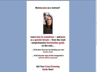 Male-to-female Cross Dressing Guide