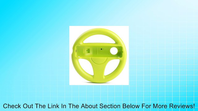 YT Plastic Racing Wheel Controller for Wii/Wii U (Green) Review