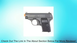BBTac 618 110 FPS Spring Concealable Airsoft Gun with Storage Case, Black/Silver