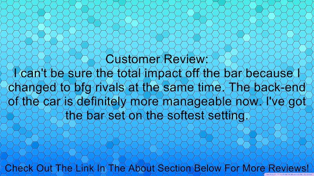 Whiteline BSF45Z Front Heavy Duty Sway Bar Review