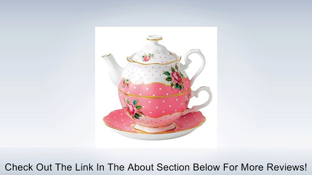 Royal Albert New Country Roses Vintage Single Serving Teapot, Cheeky Pink Review