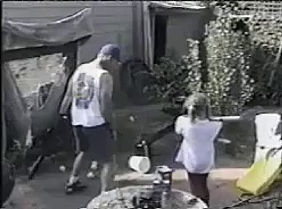 child hit father