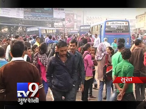Surat: Violation of policy norms but no action against bus contractors - Tv9 Gujarati