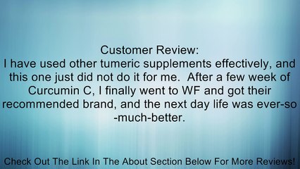 Curcumin C3� (Turmeric) w/ Bioperine� - 2,000 % More Bioavailable 500mg,