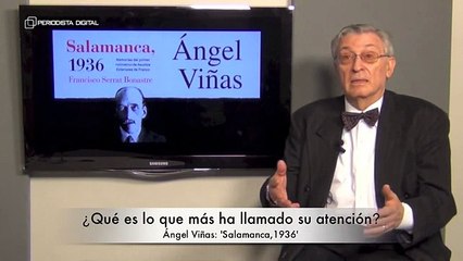 Ángel Viñas, autor de 'Salamanca, 1936'. 20-11-2014