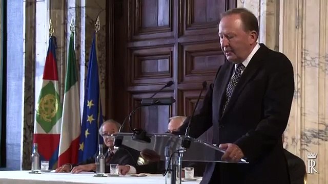 Roma - Premio Balzan 2014 al Prof. David Tilman(USA), per l'ecologia delle piante (20.11.14)