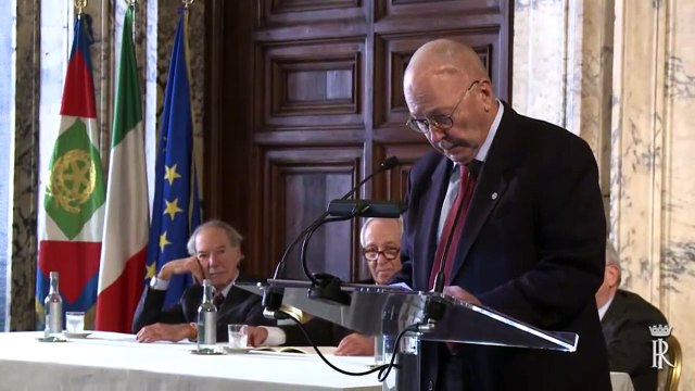 Roma - Premio Balzan 2014 al Prof. Mario Torelli(Italia), per l'archelogia classica (20.11.14)