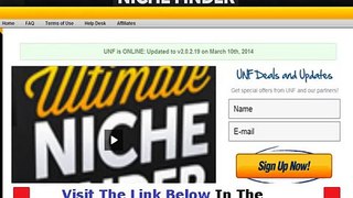 Ultimate Niche Finder  Get Discount Bonus + Discount