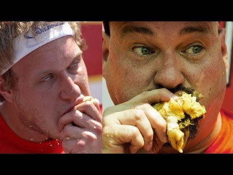 Independence Day Z-Burger Eating Contest (15 Large Burgers in 10 Minutes) | Furious Pete