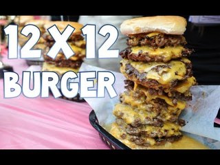 Eating a 12x12 Burger in 2:15 | Furious Pete