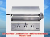 DCS BGB30BQRL 30Inch Propane Traditional Grill Brushed Stainless Steel