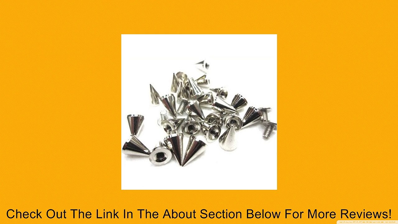 Silver Cone Spikes 500PCS 9.5MM Screwback Studs Leathercraft Goth Punk Spots DIY Review