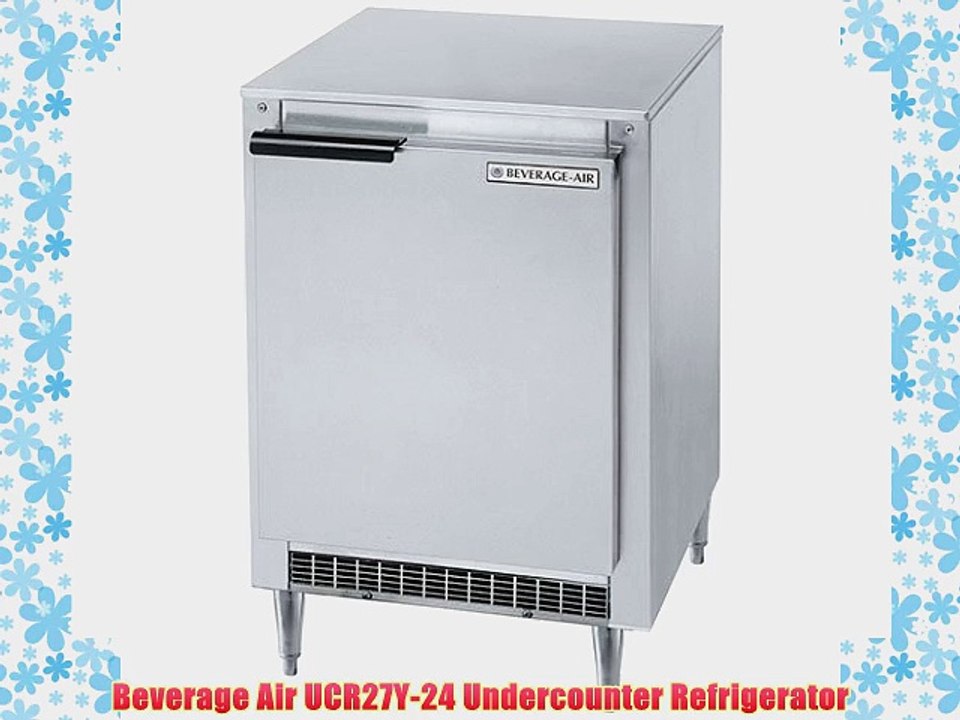 Beverage Air UCR27Y24 Undercounter Refrigerator