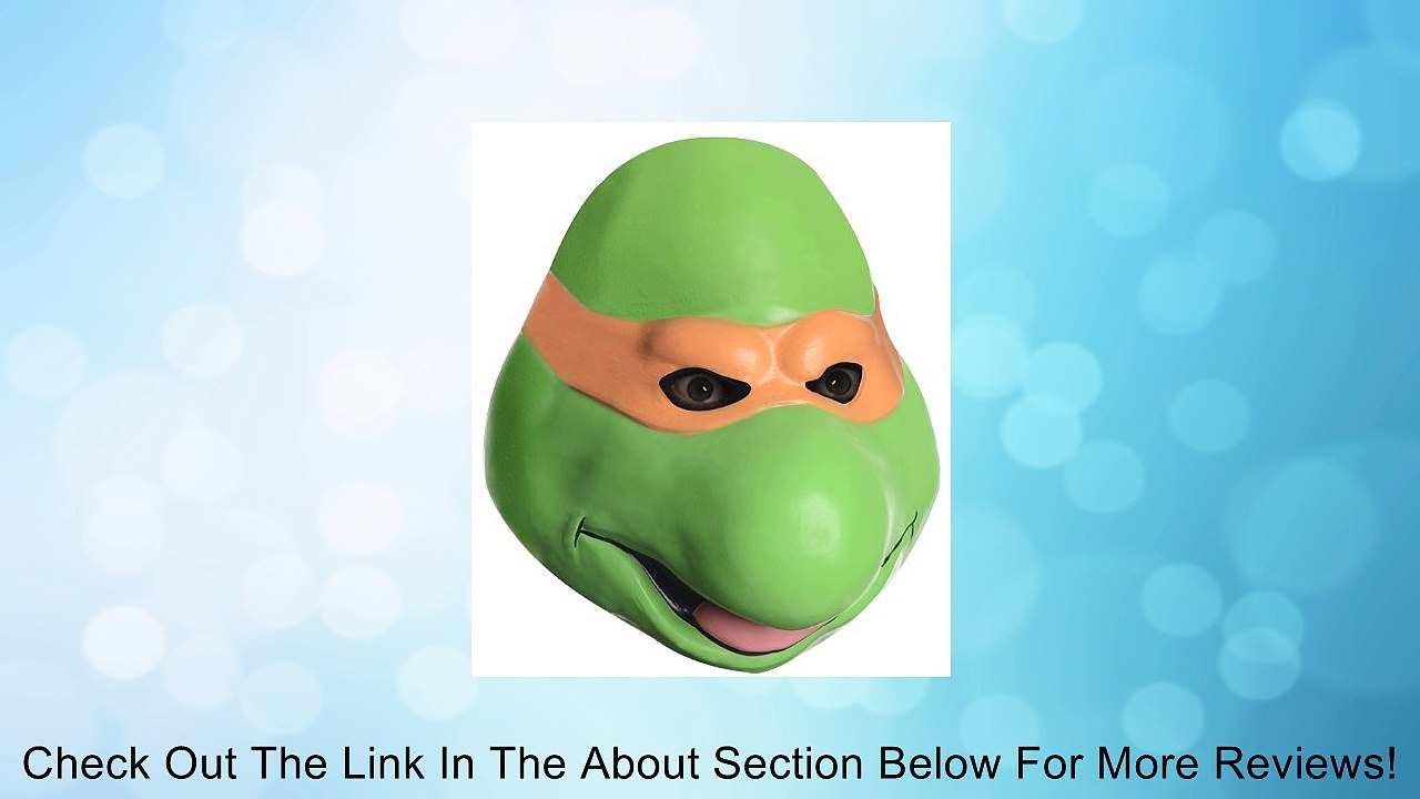 Nickelodeon Teenage Mutant Ninja Turtles Adult Michelangelo Overhead Latex Mask Review