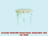 Lyn Design ISL04RAWH Kitchen Islands Antique White With Top Round