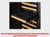 Allavino 2XMWR1212SS 222 Bottle MultiZone Wine Cellar Refrigerator Black Cabinet and Stainless