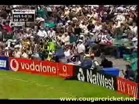 GIBBS DROPS THE WORLD CUP 1999 (South Africa v Australia)