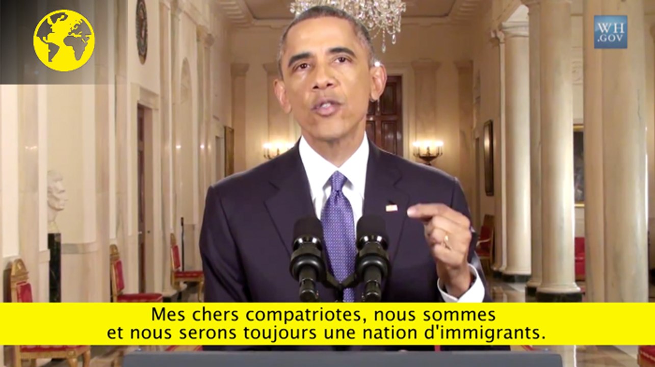 "Nous serons toujours une nation d'immigrants" : extrait traduit du discours d'Obama