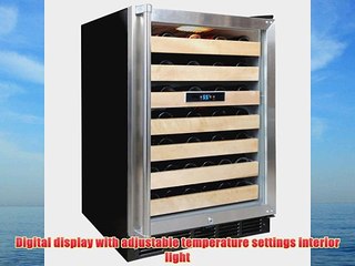Vinotemp VT50SBW 50Bottle Wine Cooler with Digital Display