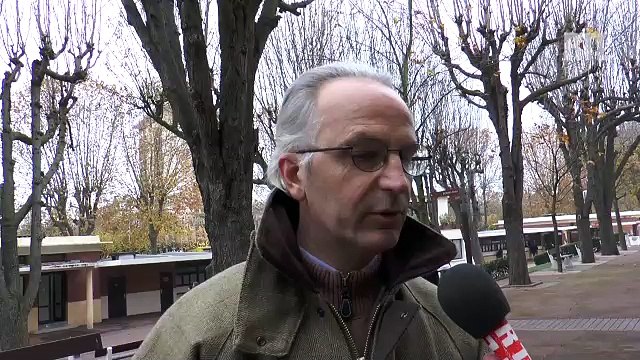 David Windrif, entraîneur du 11, Vent d'Allier, dans le Prix Jean Laumain