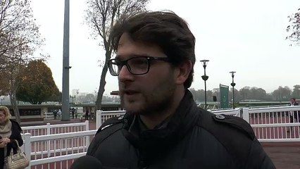 Mickaël Seror, entraîneur du 13, Kipour'Son, dans le Prix Jean Laumain