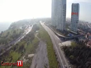 "16/9" kuleleri havadan böyle görüntülendi