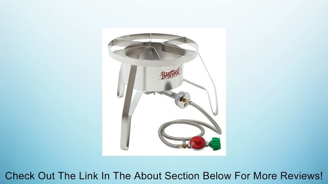 Bayou Classic SS10 Stainless Steel High Pressure Cooker with Windscreen