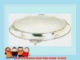 Deco 79 Stainless Steel Cake Stand 15Inch