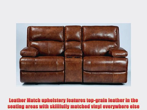Lensar Glider Reclining Loveseat with Console PowerNutmeg