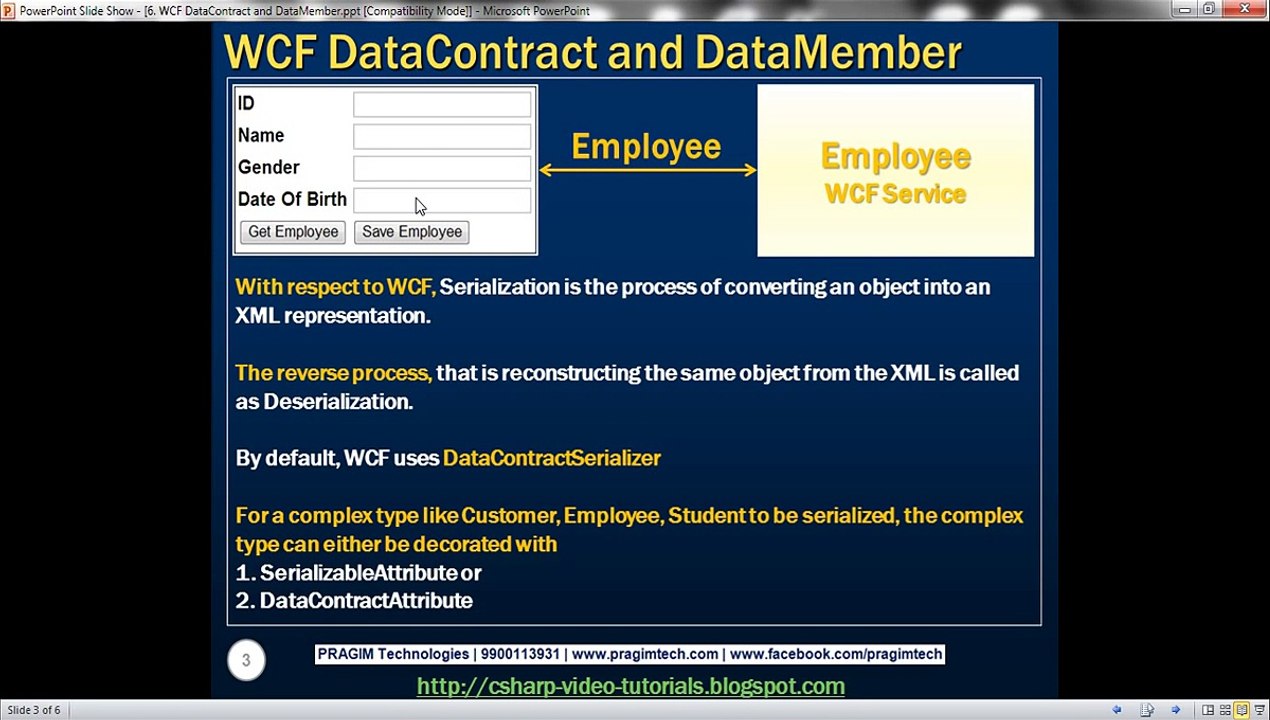 Part 6 WCF DataContract and DataMember