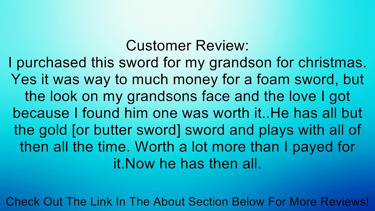 SDCC 2013 Minecraft Foam Gold Sword Review