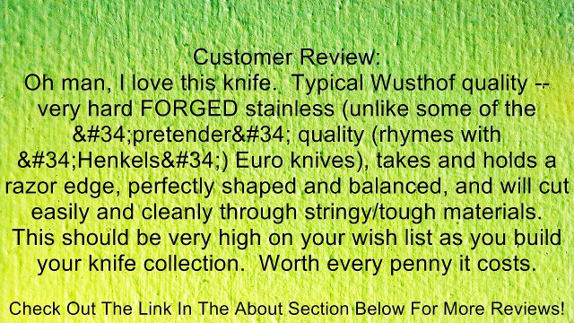 Wusthof Gourmet 5.5-inch Serrated Sandwich Knife Review